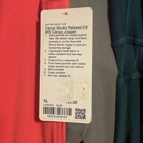 NWT lululemon dance studio relaxed-fit MR cargo joggers - Picture 2 of 4